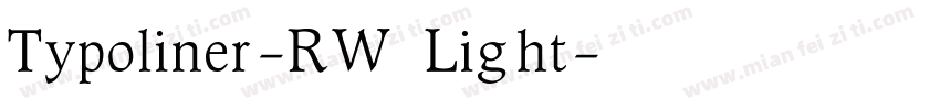 Typoliner-RW Light字体转换